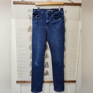 Levi’s 724 High Rise Straight Jeans Women’s Size 30 Blue Denim